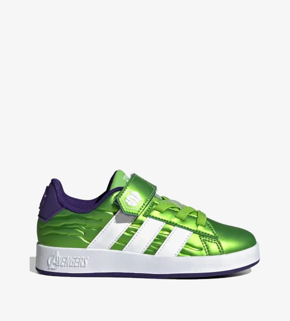 Adidas Semi Solar Green Cloud White Collegiate Purple Adidas Marvel Avengers