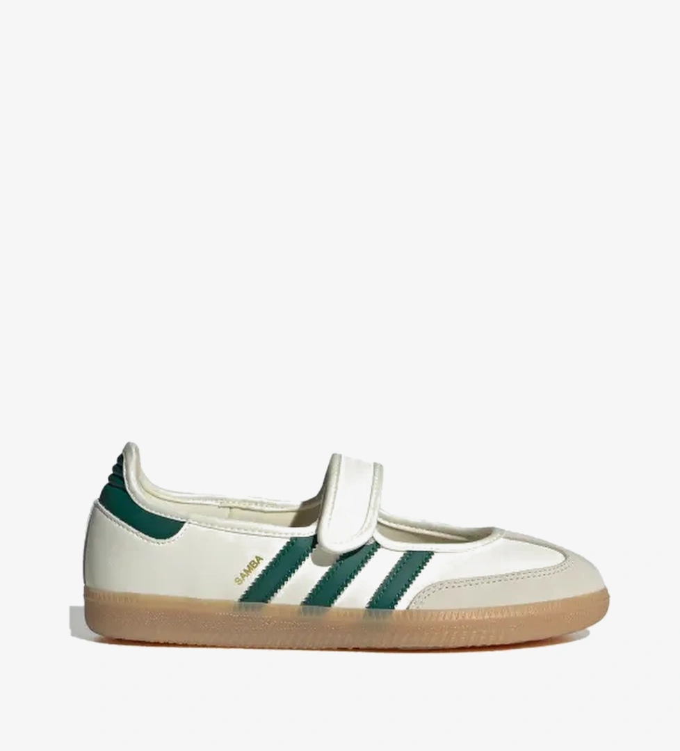 Adidas Off White Collegiate Green Gold Metallic Adidas Samba Mary
