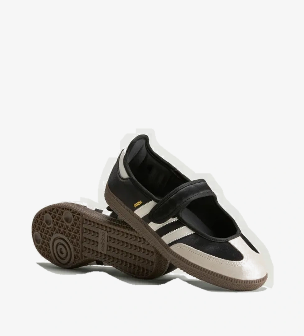 Adidas Core Black Off White Gold Metallic Adidas Samba Mary