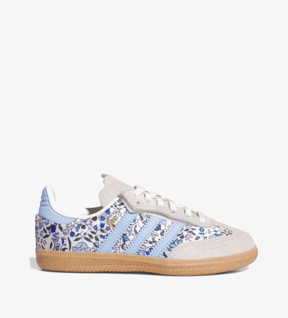 Adidas Adidas Multicolor Off White Gum Samba OG x Liberty London Comfort Closure Elastik Bağcıklı Çocuk Ayakkabısı Adidas'ta! Multicolor Off White Gum - 1. görsel