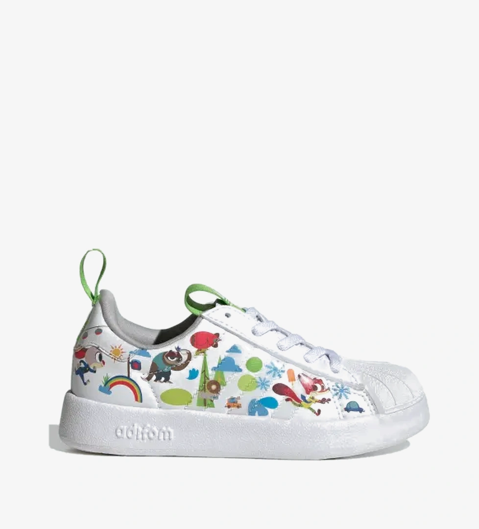 Adidas Cloud White Grey Two Semi Lucid Lime Adidas Disney Adifom