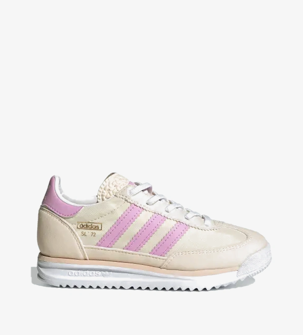 Adidas Adidas Chalk White Bliss Lilac Wonder White SL 72 RS Elastic Laces Çocuk Ayakkabısı Adidas'ta! Chalk White Bliss Lilac Wonder White - 1. görsel