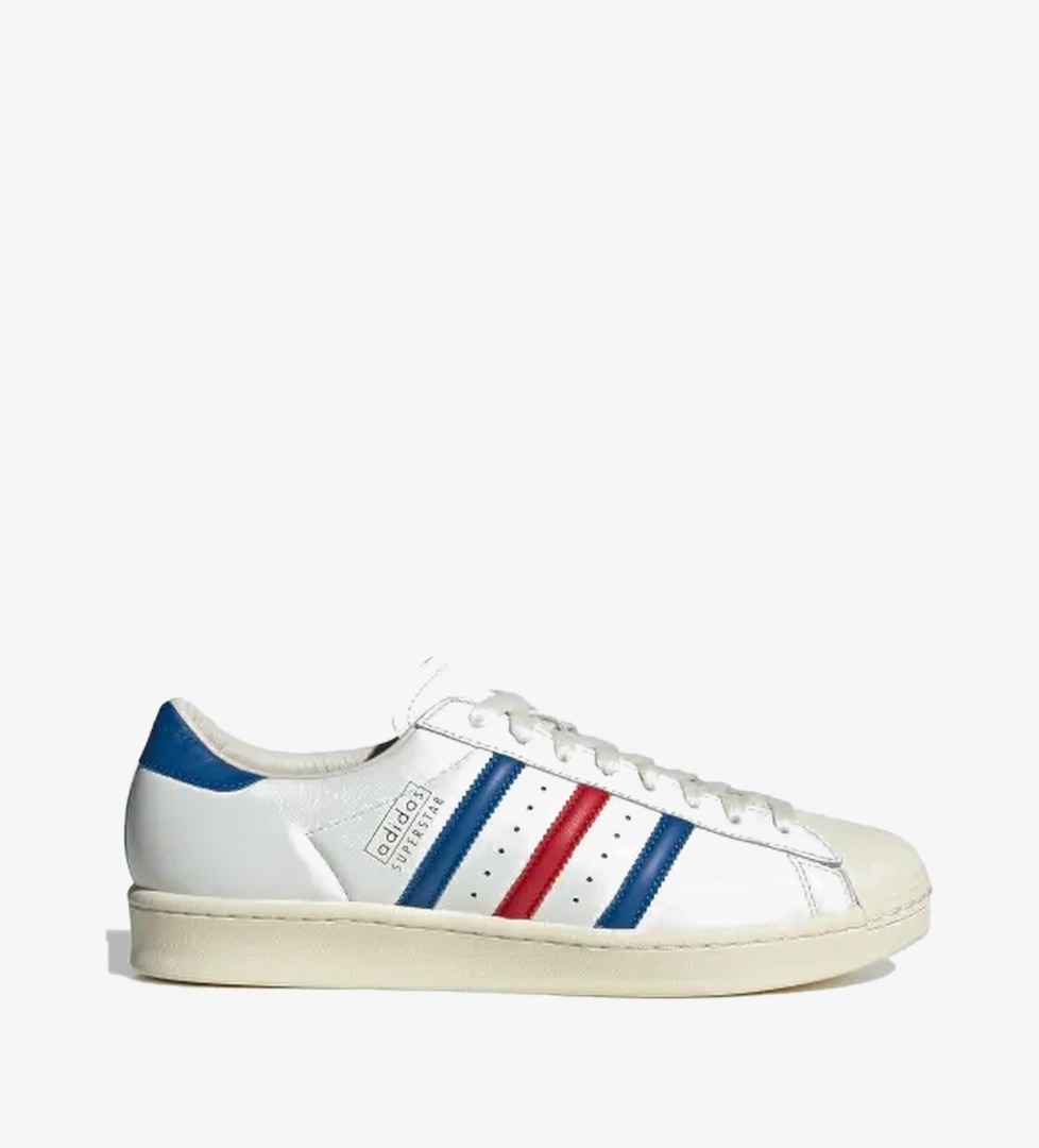 Adidas Core White Blue Better Scarlet Adidas Superstar
