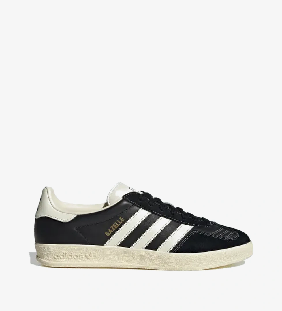 Adidas Core Black Cream White Gold Metallic Adidas Gazelle