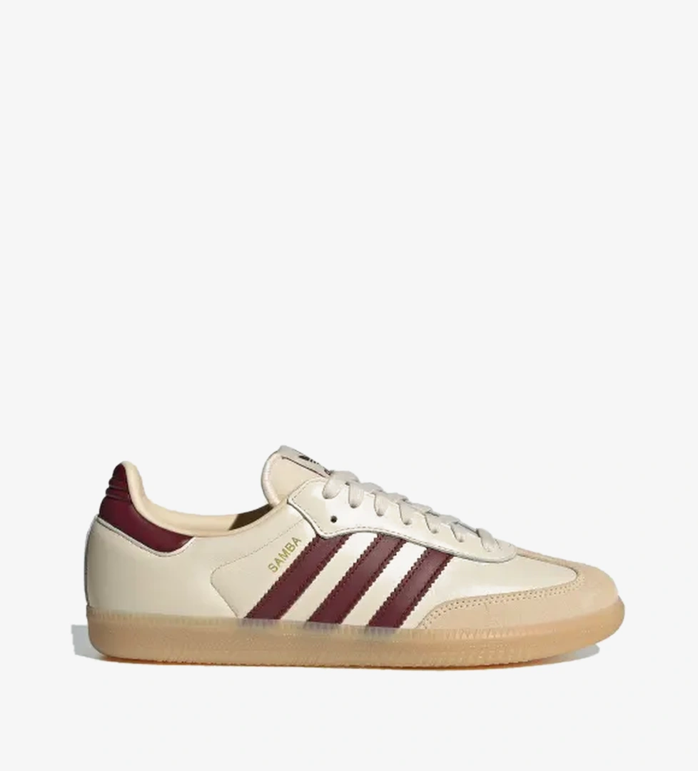 Adidas Adidas Wonder White Shadow Red Gum Samba OG Ayakkabı Adidas'ta! Wonder White Shadow Red Gum - 1. görsel
