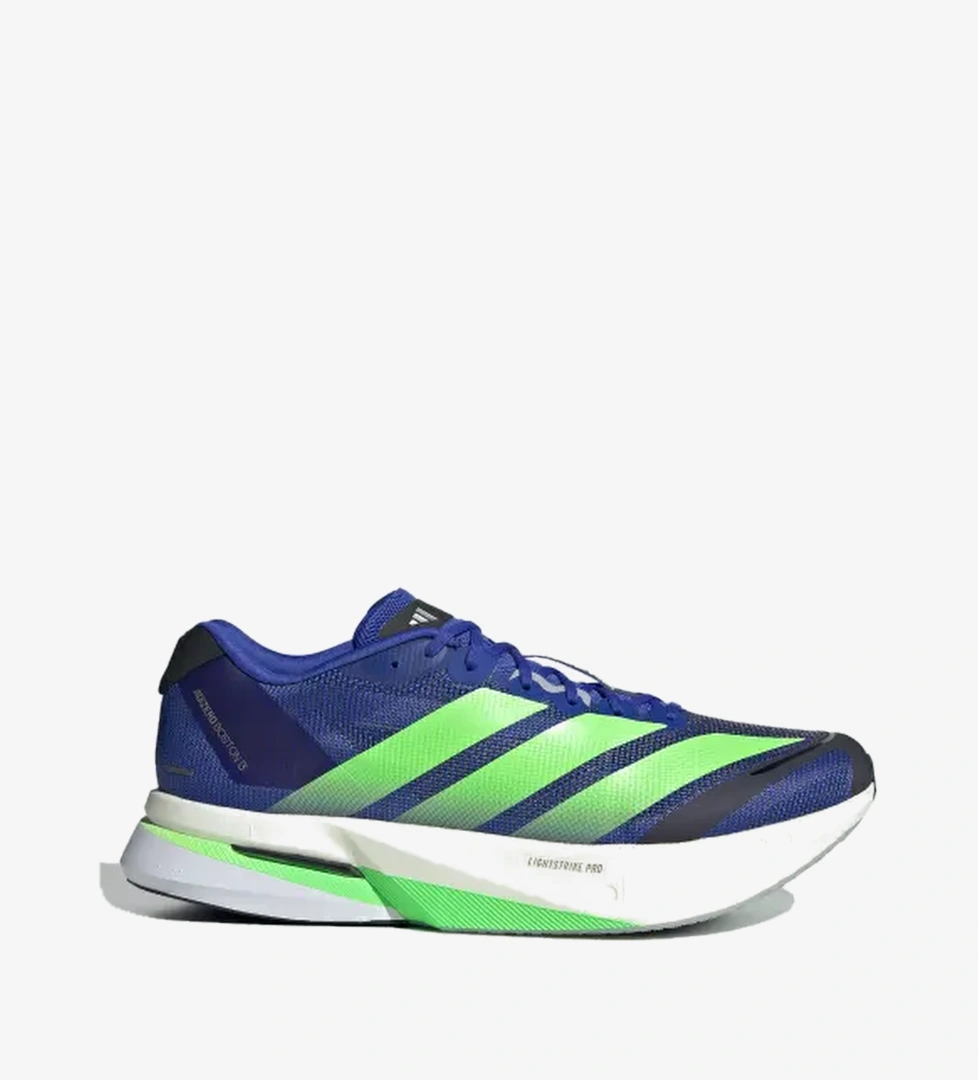 Adidas Lucid Blue Lime Burst Core Black Adidas Adizero Boston 13