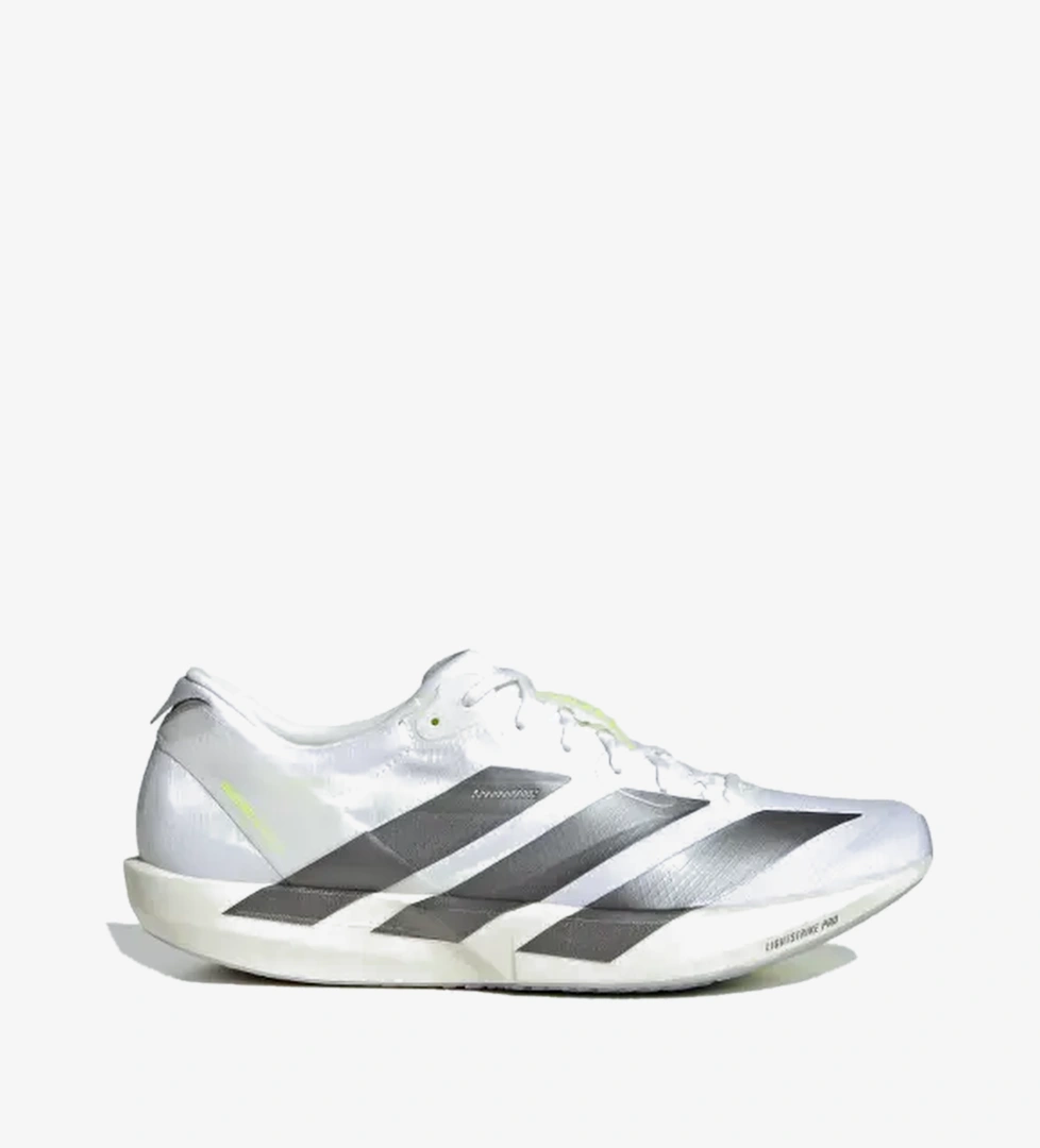 Adidas Cloud White Iron Metallic Solar Yellow Adidas Adizero Adios