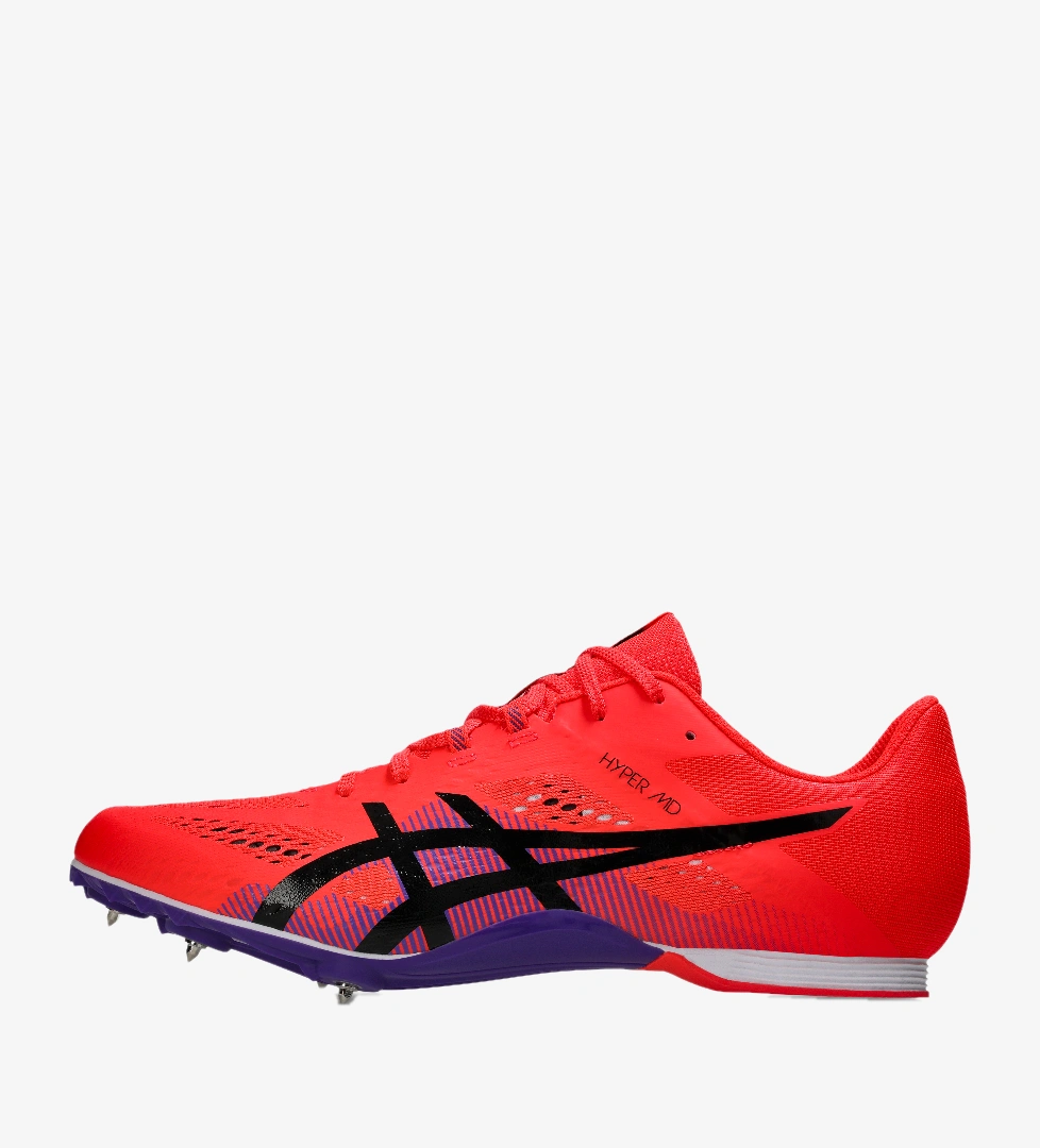 Asics Flash Red Black Asics Hyper Md
