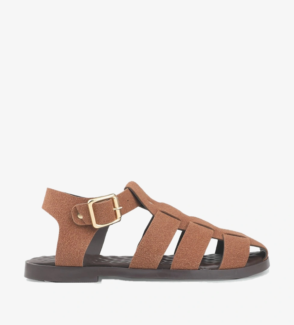 Kadın Alçak Taban Günlük Sandalet Taba Sandalet My Bella YŞ-11