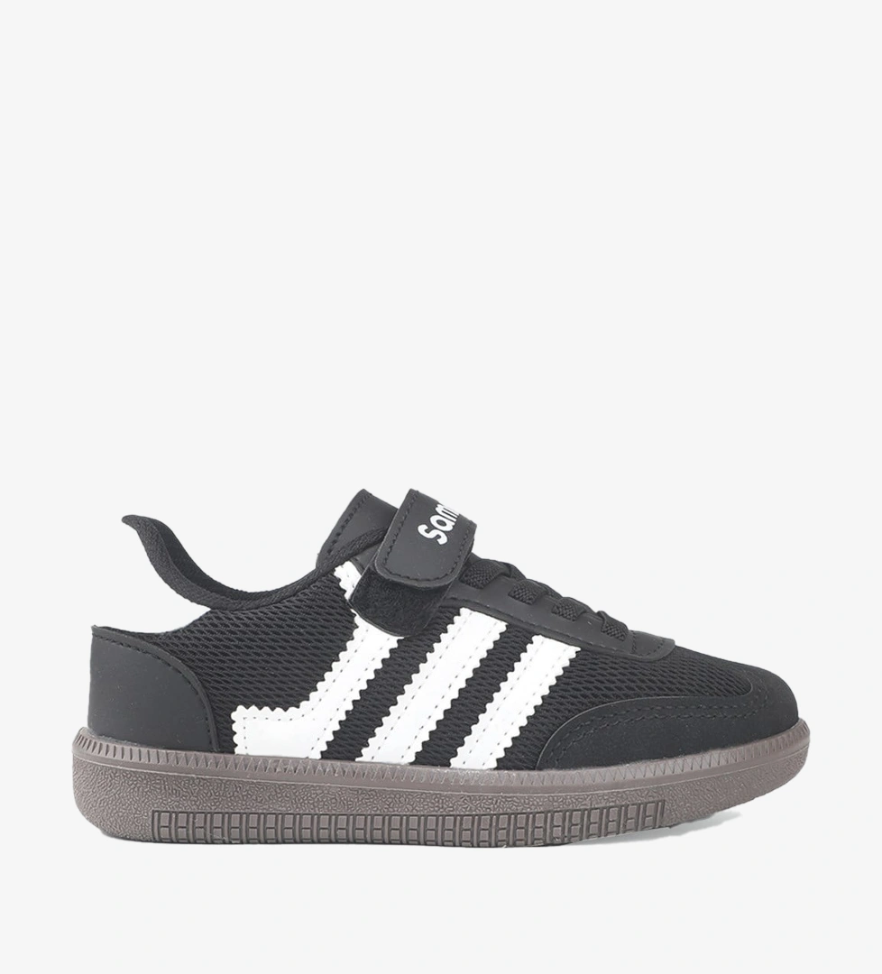 Hafi Rahat Taban Anoraklı Sneaker Siyah Beyaz Çocuk Spor Ayakkabı SAMMİX 047 FİLET