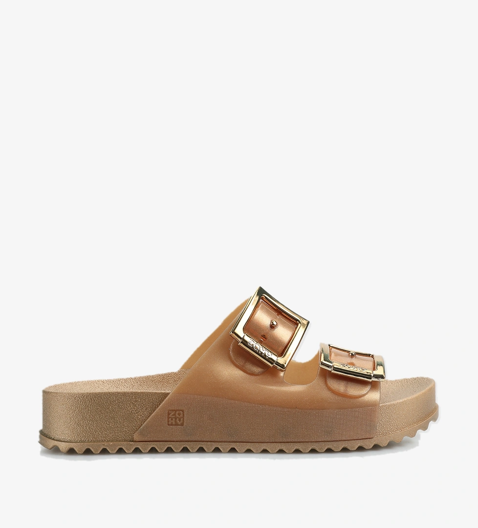 Altın Kadın Plaj Terliği - Görsel 1