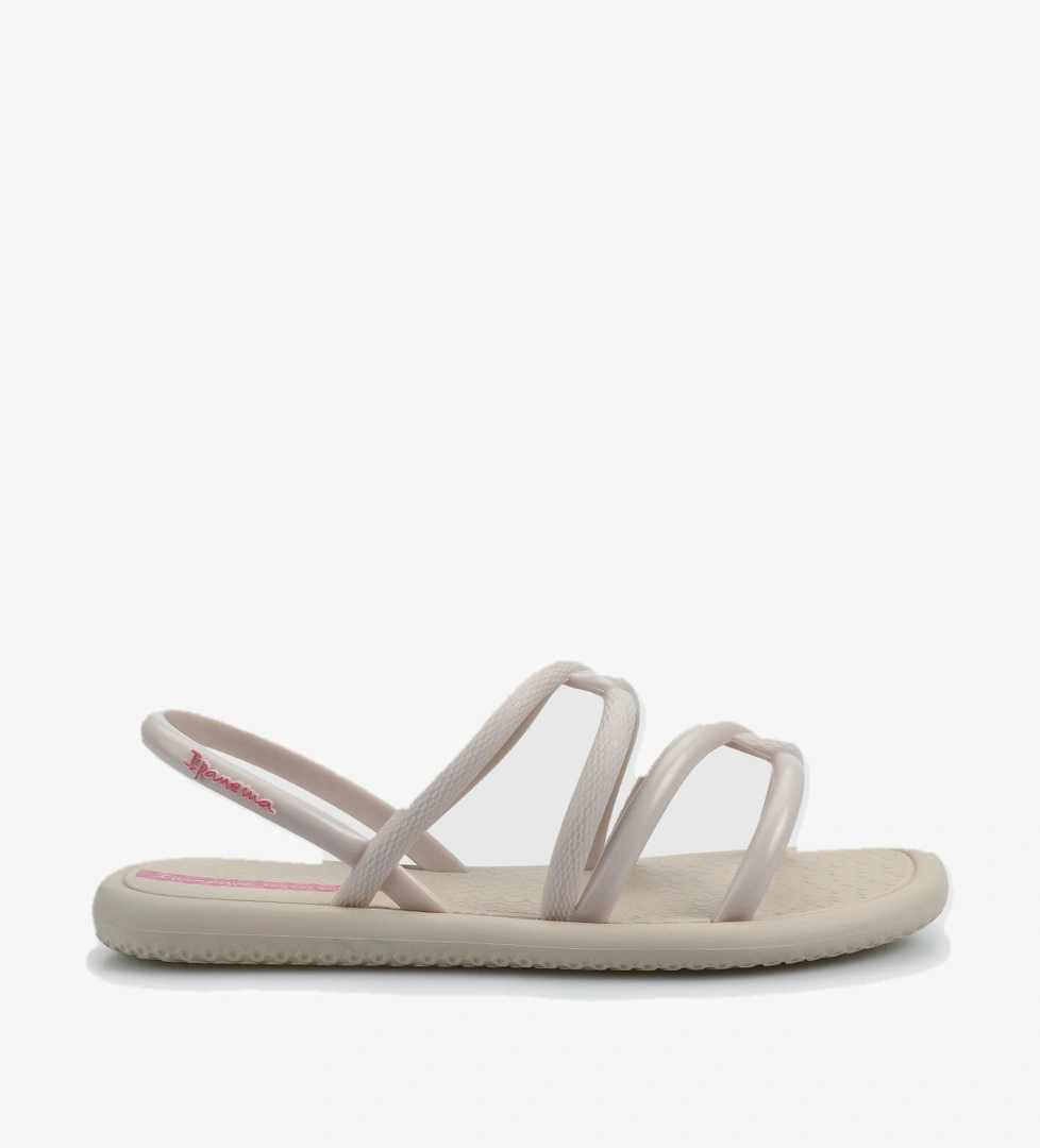 Beyaz Kız Çocuk Düz Sandalet - Görsel 1