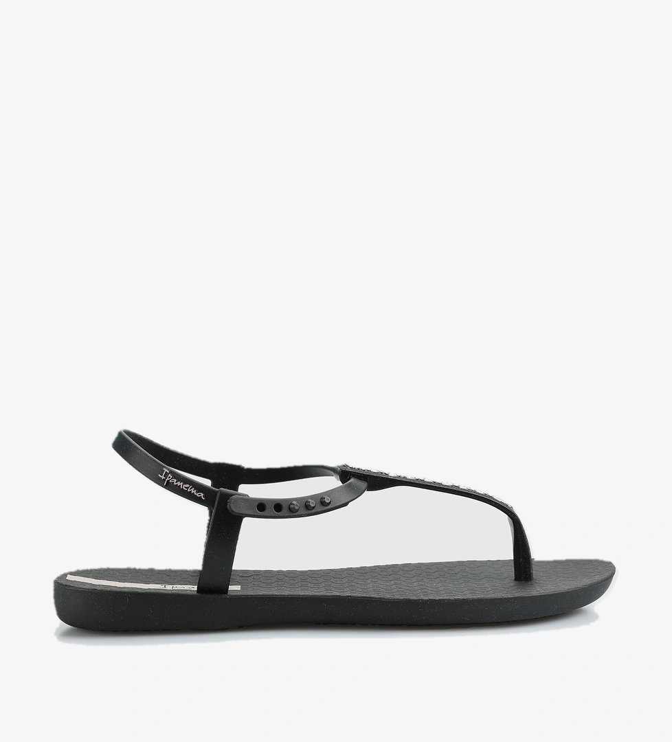 Siyah Kadın Düz Sandalet - Görsel 1