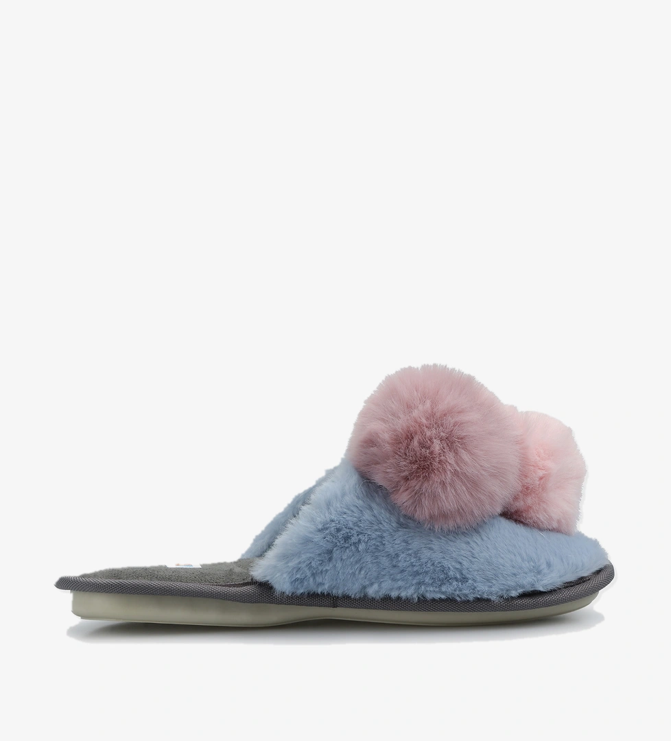 Mavi Kadın Ev Terliği - Görsel 1