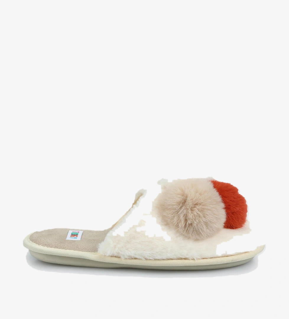 Bej Kadın Ev Terliği - Görsel 1