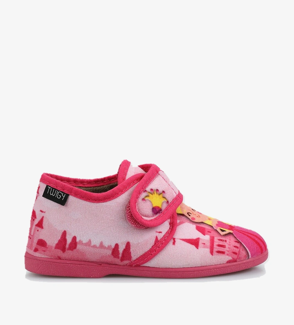 Pembe Kız Çocuk Ev Terliği - Görsel 1