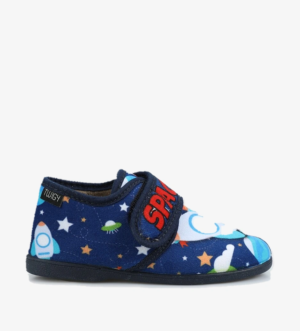 Lacivert Erkek Çocuk Ev Terliği - Görsel 1