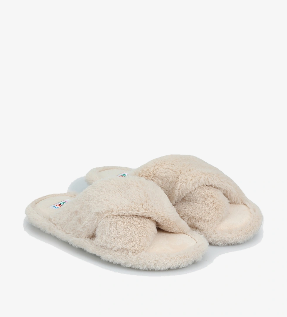 Bej Kadın Ev Terliği - Görsel 1