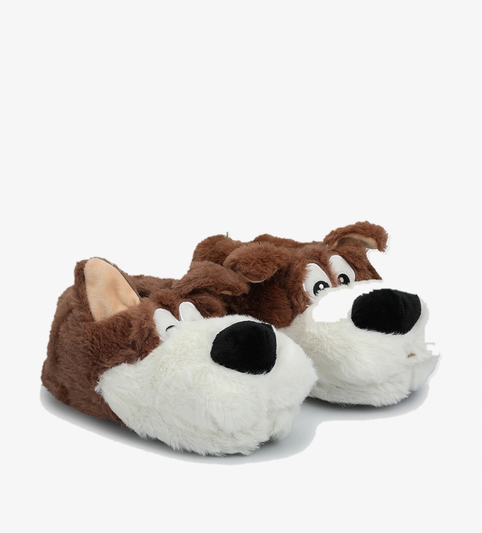 Kahve Erkek Çocuk Ev Terliği - Görsel 1