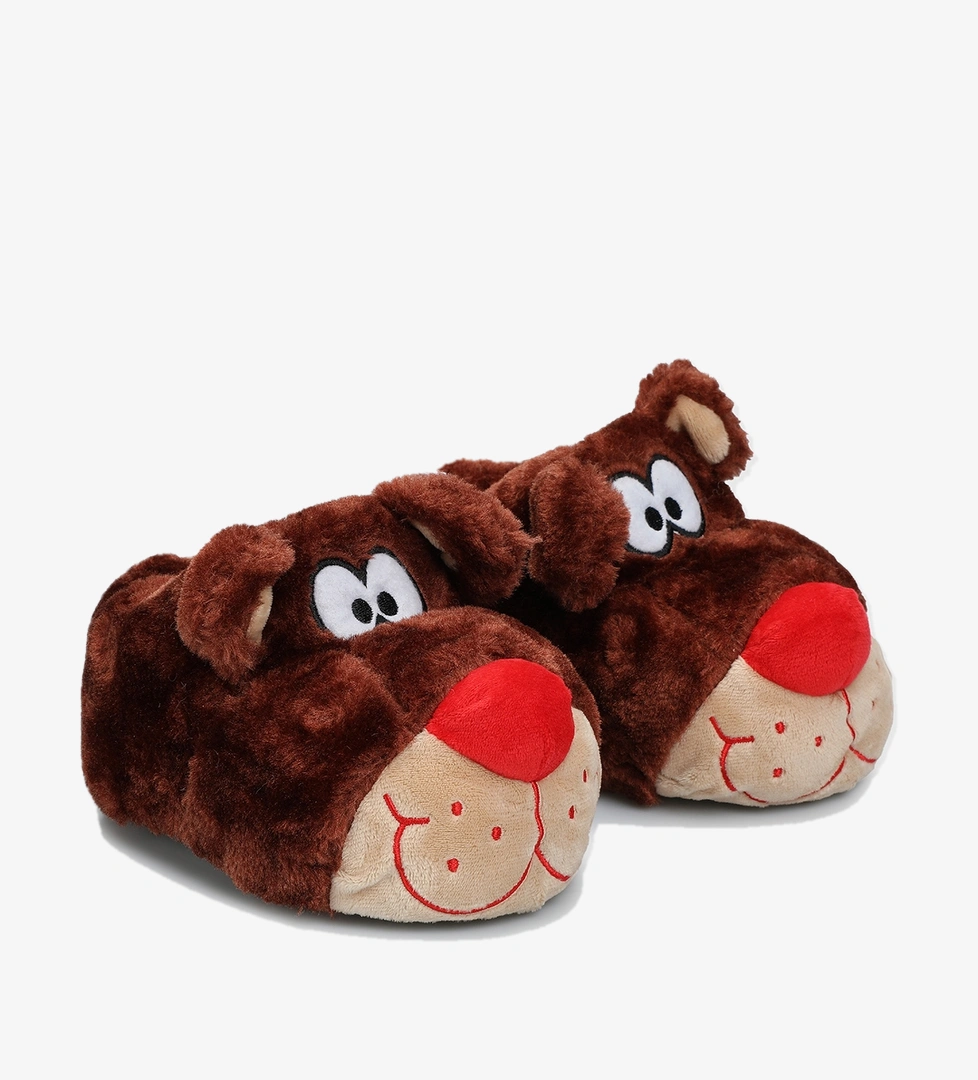 Kırmızı Erkek Çocuk Ev Terliği - Görsel 1