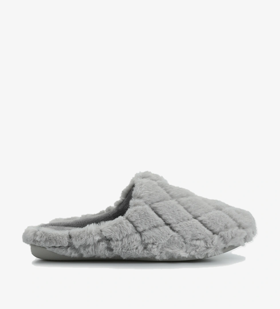 Gri Kadın Ev Terliği - Görsel 1