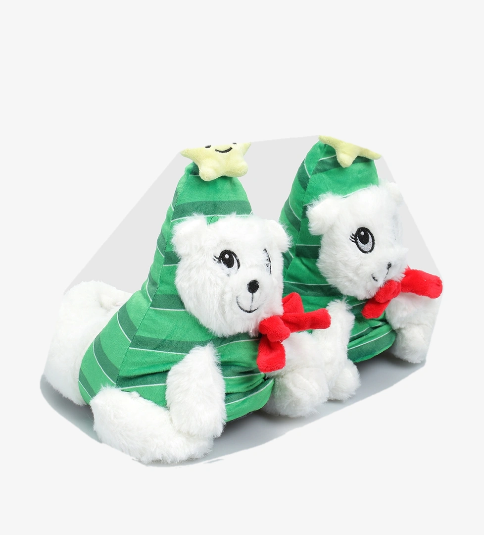 Beyaz Kadın Ev Terliği - Görsel 1