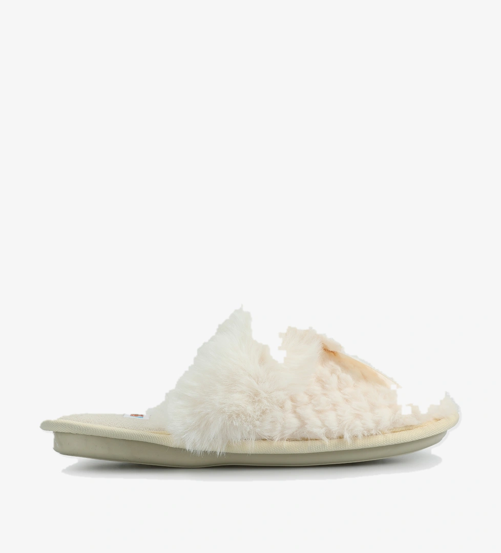 Bej Kadın Ev Terliği - Görsel 1