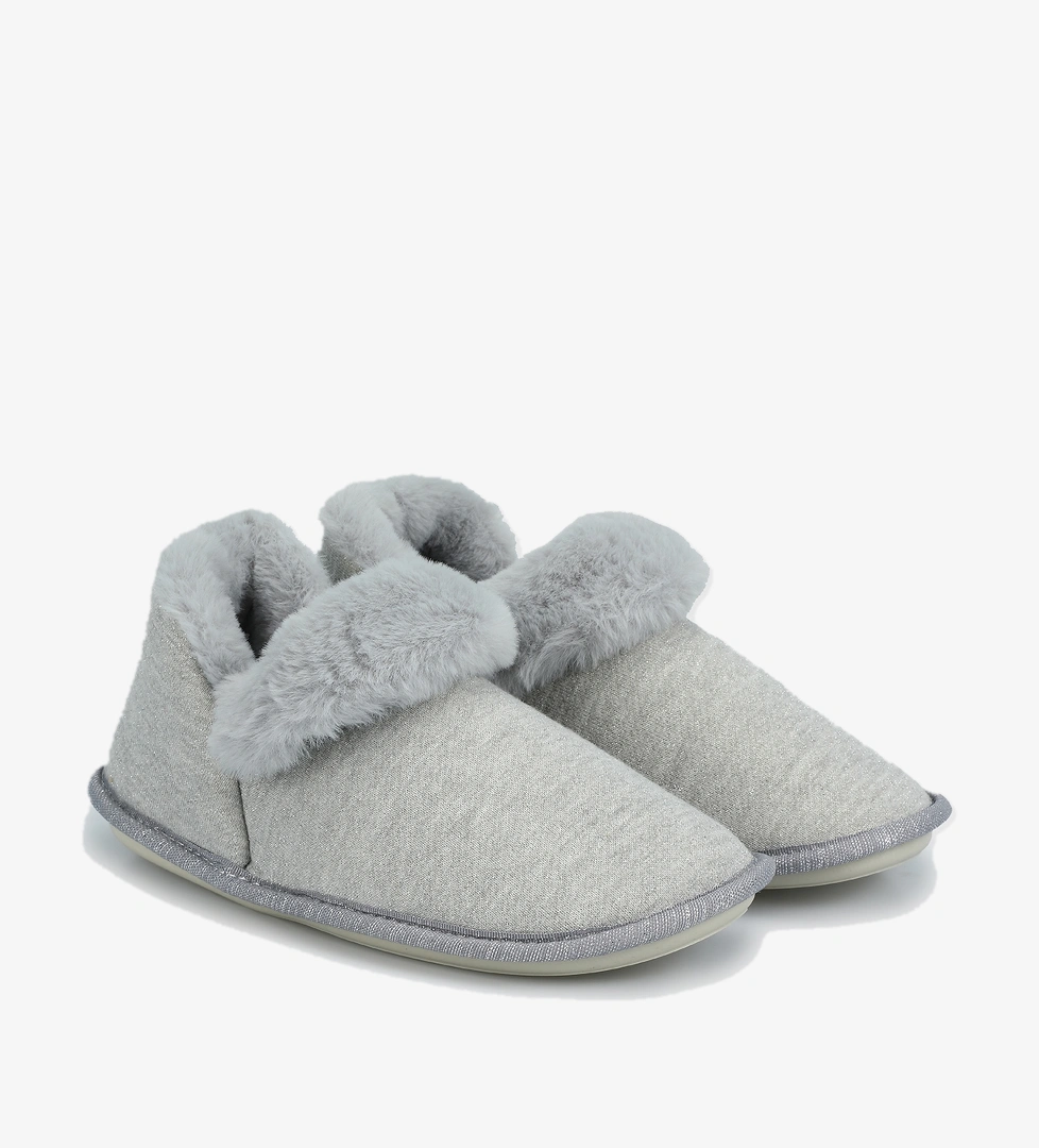 Gri Kadın Ev Terliği - Görsel 1