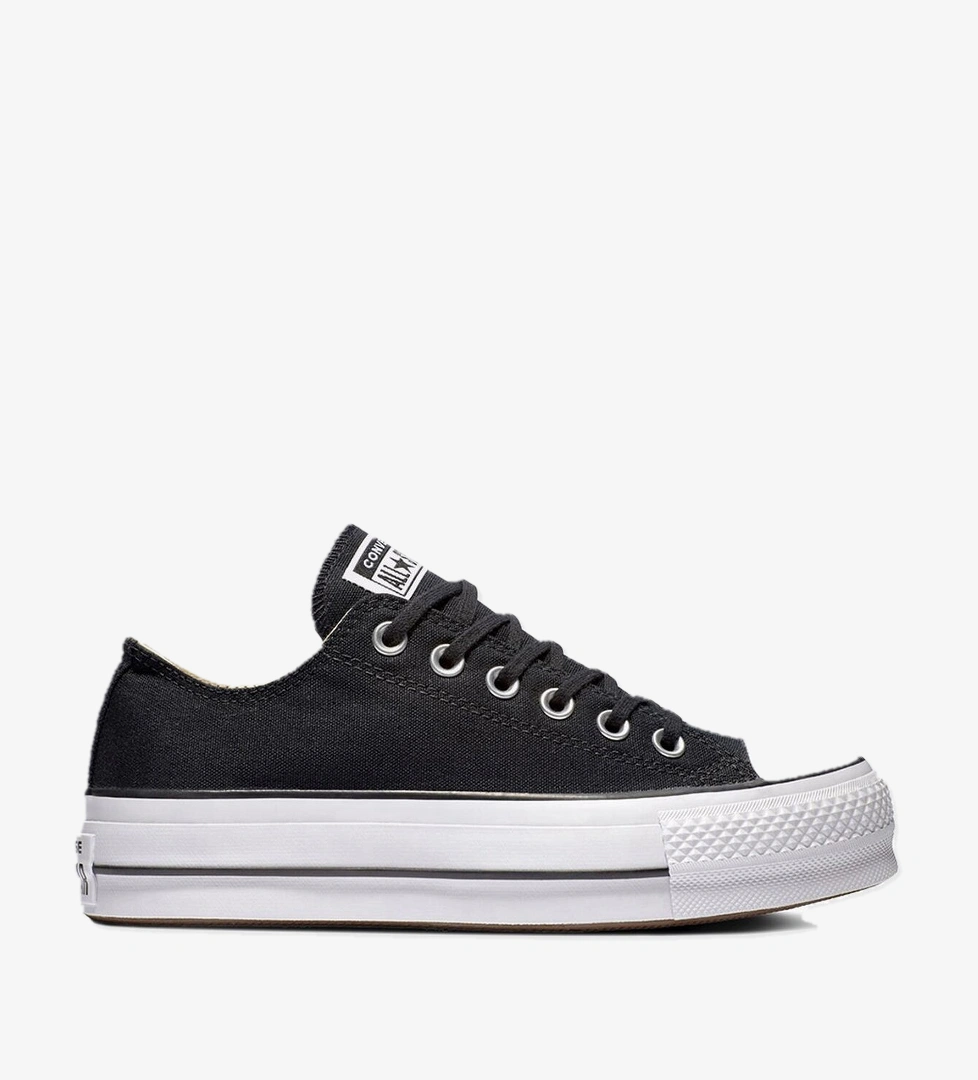 Chuck Taylor All Star Canvas Platform Siyah Kadın Sneaker 560250C - Görsel 1