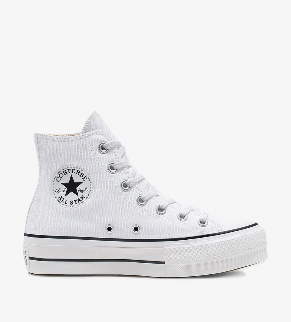 Chuck Taylor All Star Platform Canvas Beyaz Kadın Sneaker 560846C - Görsel 1
