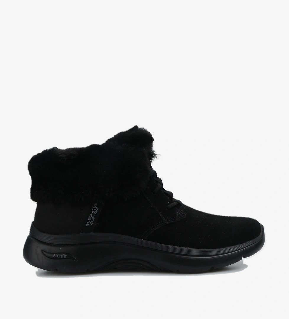 Skechers Brn Bbk Go Walk Arch Fit 2.0 Boot - Cozy Rereat Kahve Siyah Kadın Outdoor Bot 144570 model görseli