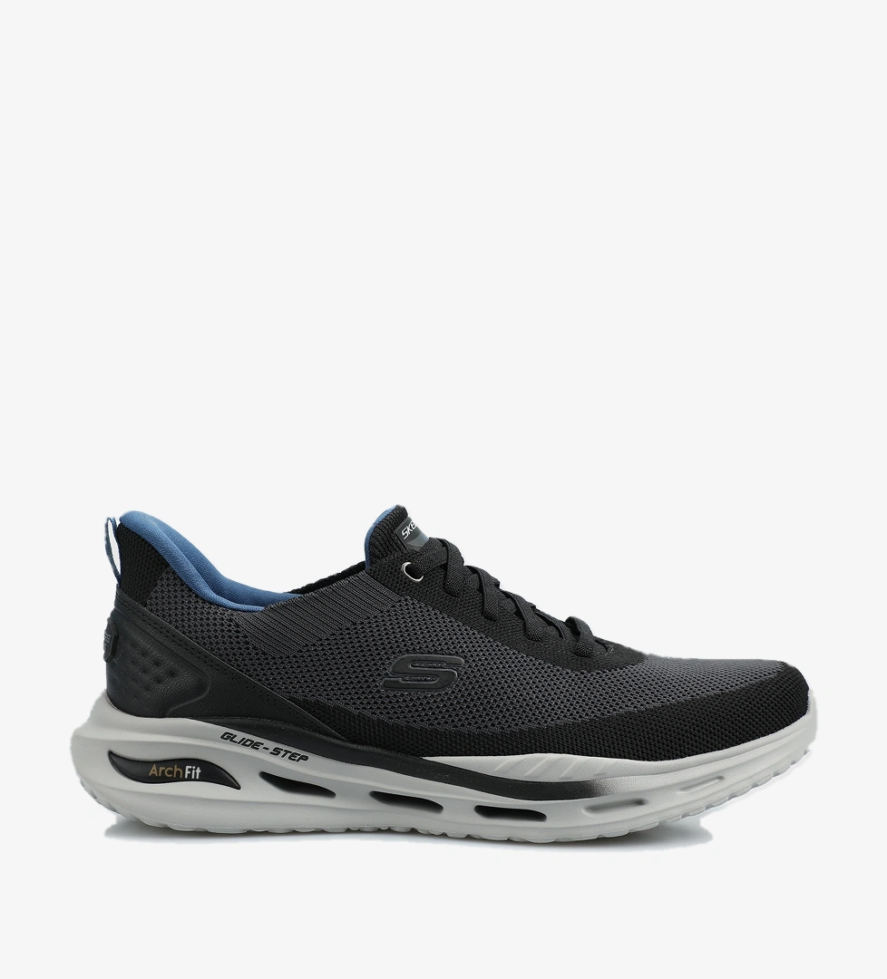 Skechers Ltgy Blk Arch Fıt Orvan - Kıncade Siyah Gri Erkek Sneaker 210994 model görseli