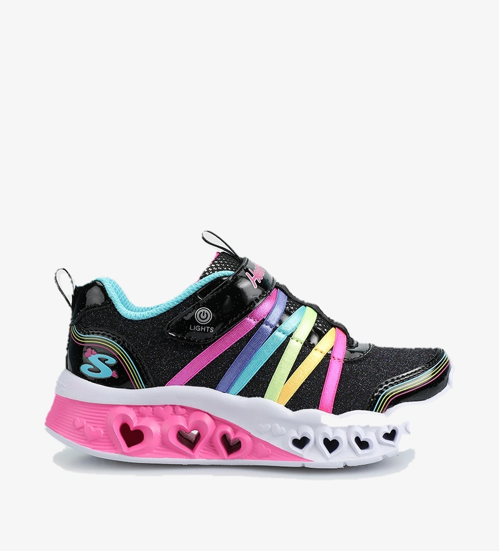 Skechers Bkmt Flutter Heart Lights - Rainbow Bestie Siyah Kız Çocuk Spor Ayakkabısı 303252L model görseli