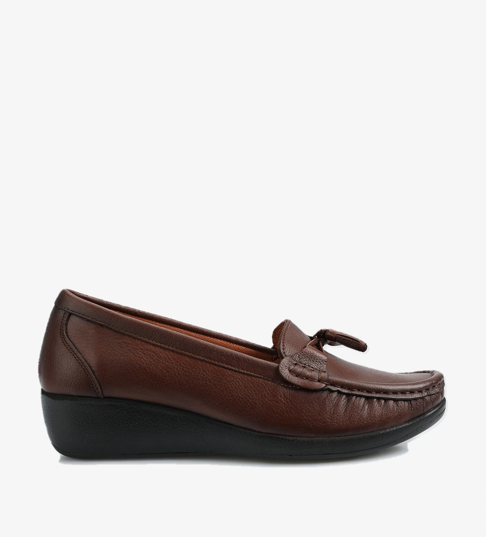 Taba Deri Kadın Ayakkabı - Görsel 1