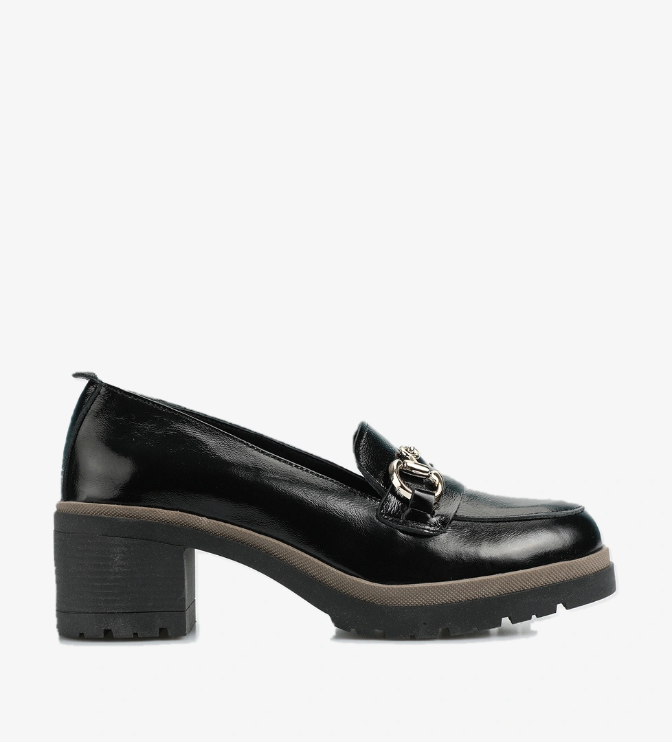 Siyah Deri Kadın Ayakkabı - Görsel 1