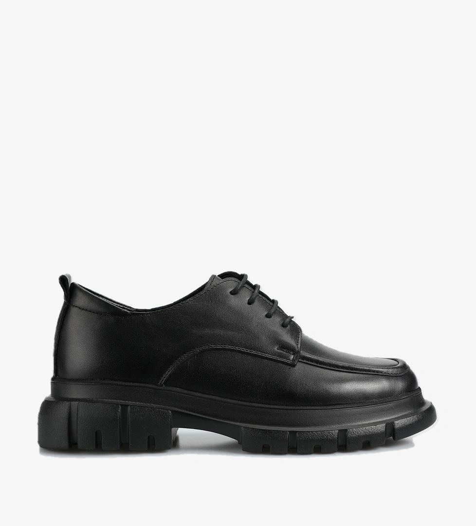 Siyah Deri Kadın Ayakkabı - Görsel 1