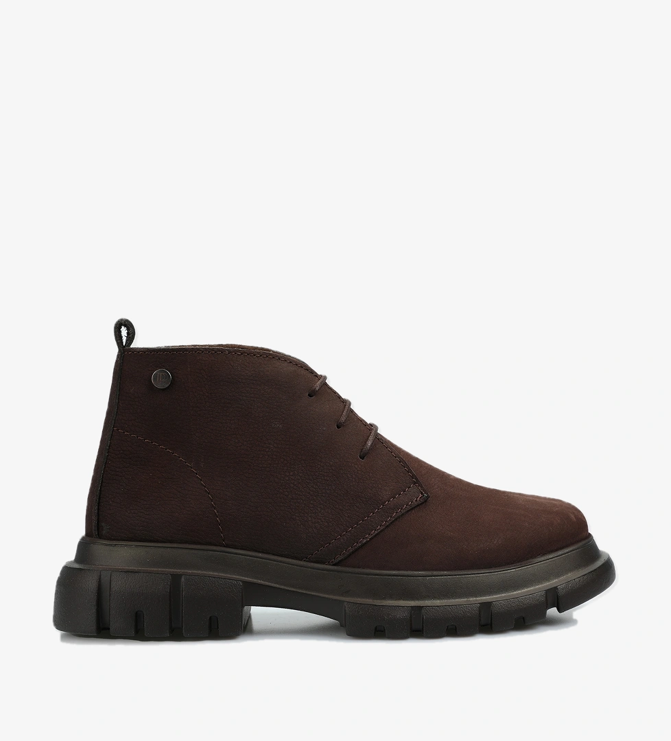 Kahve Deri Kadın Bot - Görsel 1