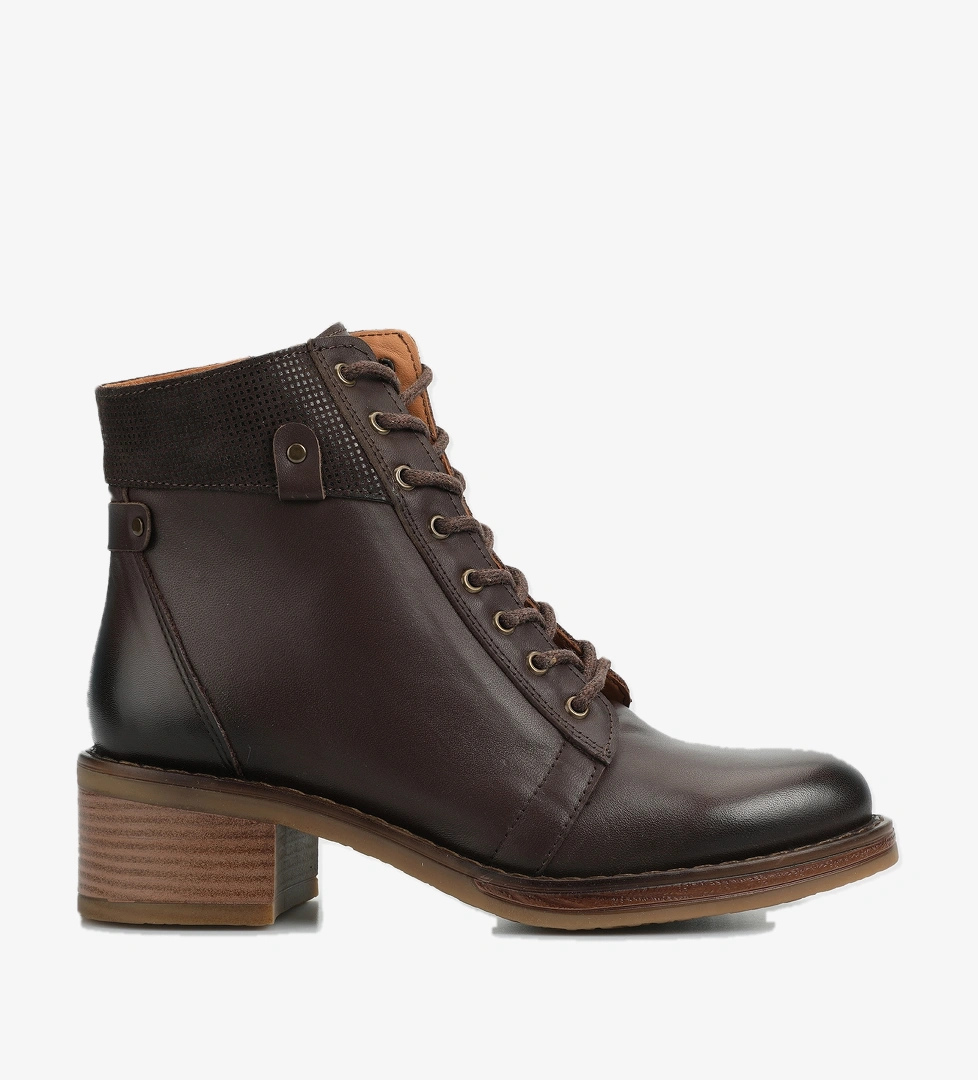 Kahve Deri Kadın Bot - Görsel 1