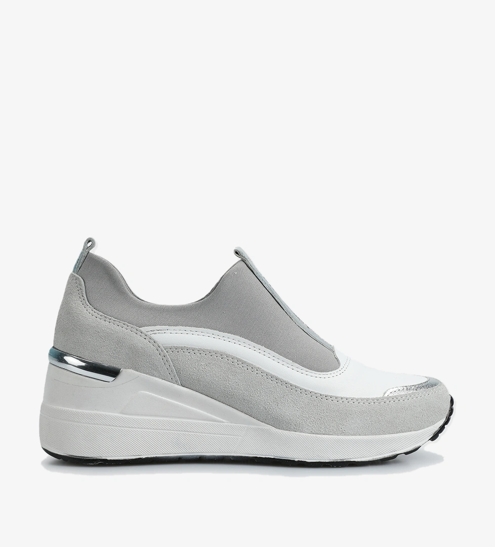 Beyaz Deri Kadın Sneaker - Görsel 1