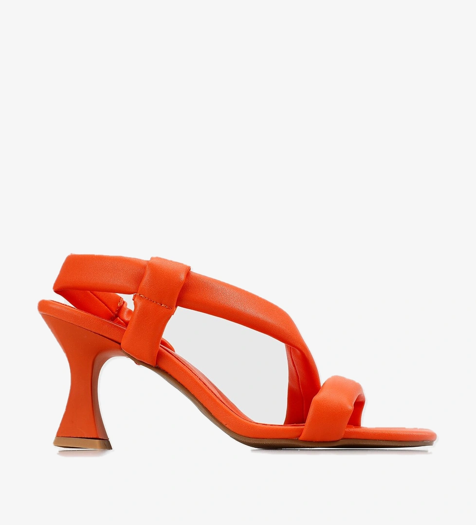 Turuncu Kadın Topuklu Sandalet - Görsel 1