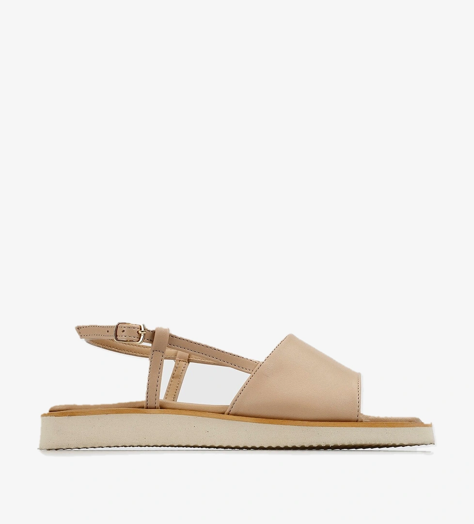 Nude Kadın Düz Sandalet - Görsel 1