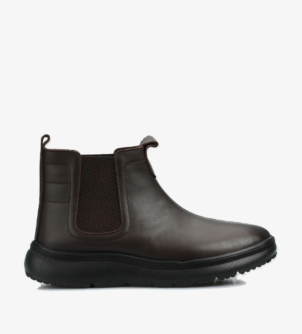 Kahve Deri Kadın Bot - Görsel 1