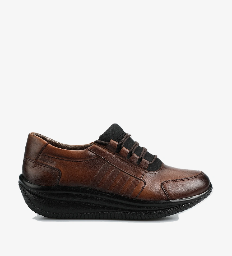 Taba Deri Kadın Ayakkabı - Görsel 1