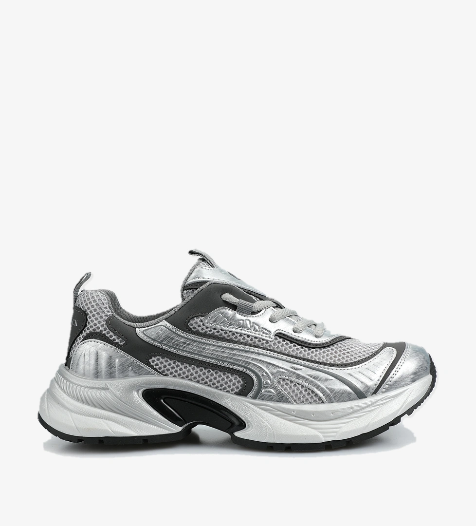 Gri Kadın Sneaker - Görsel 1