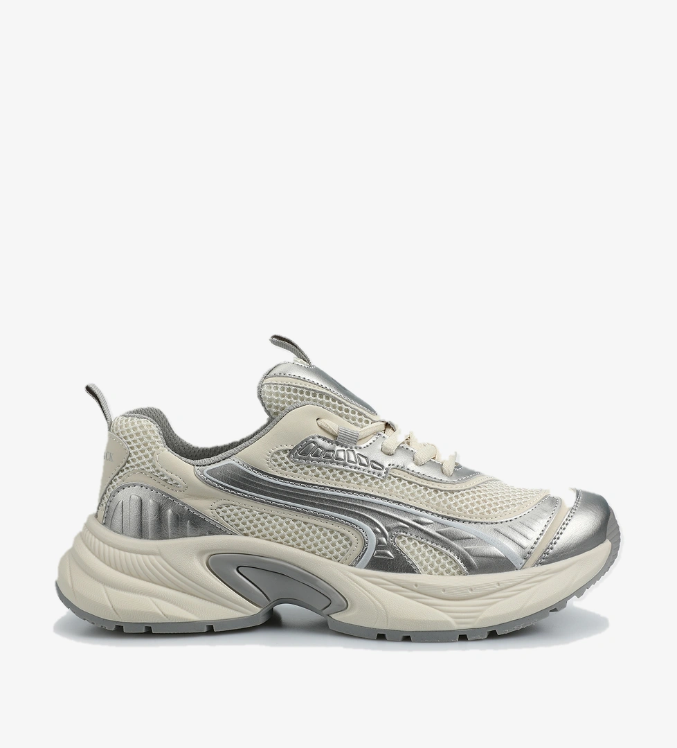 Bej Kadın Sneaker - Görsel 1