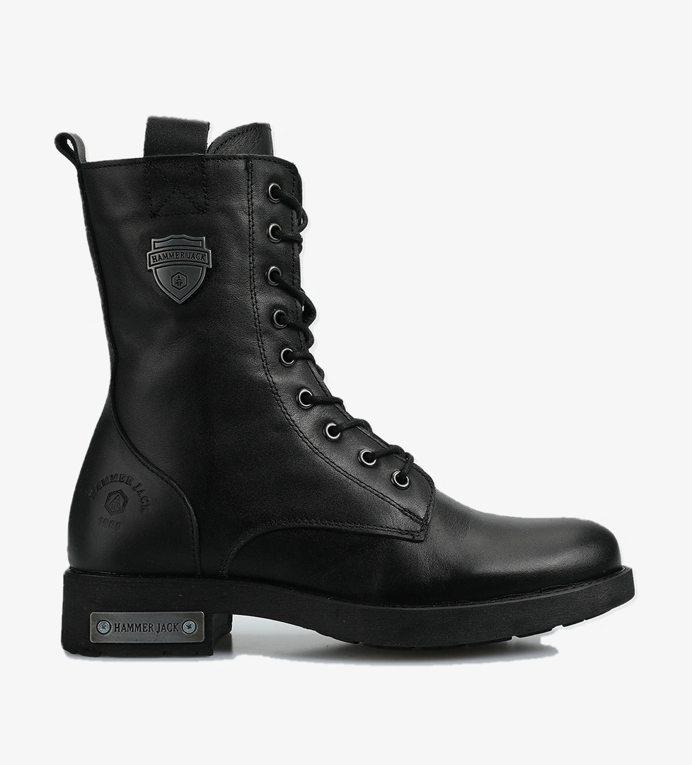 Della Siyah Deri Kadın Bot - Görsel 1