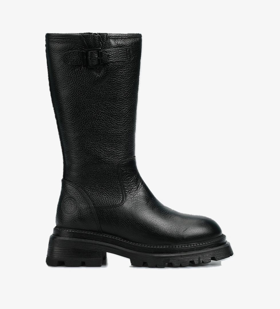 Janet Siyah Deri Kadın Bot