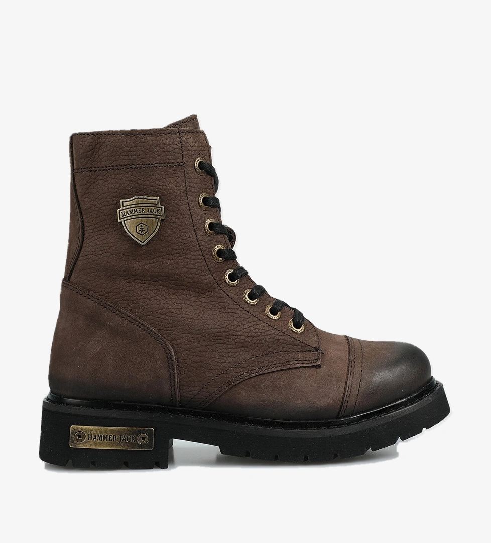 Kahve Deri Kadın Bot - Görsel 1