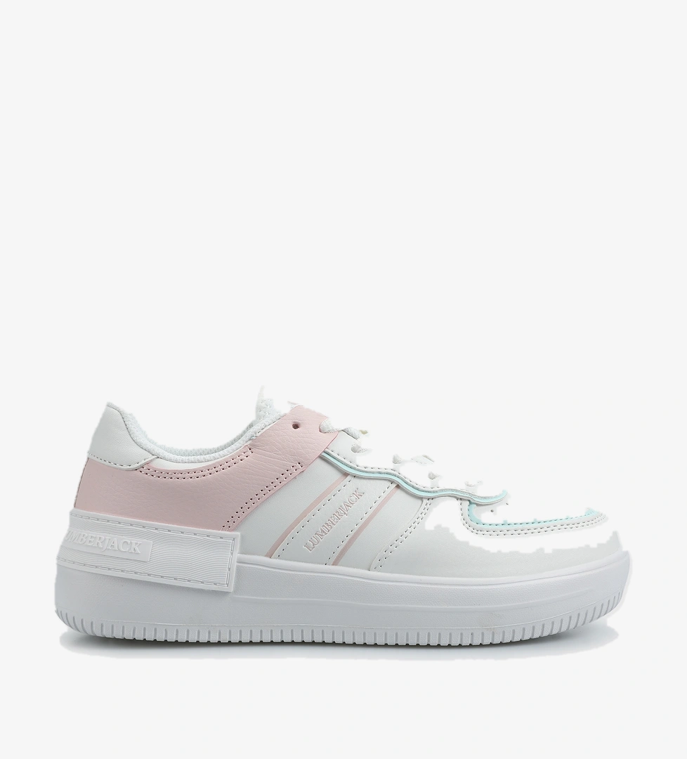 Freya Beyaz-Pembe Kadın Sneaker - Görsel 1