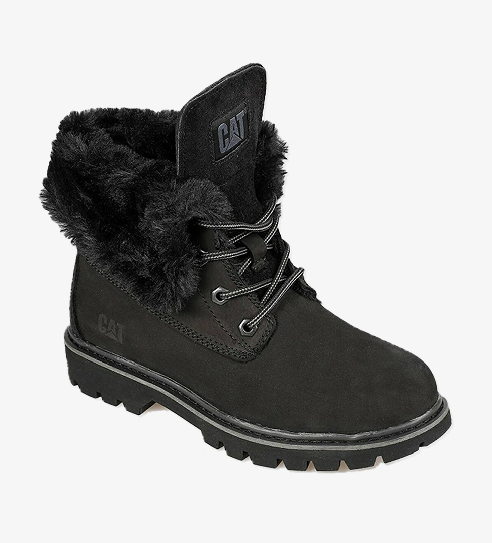 Fur Utah Siyah Kadın Bot 015Z101184 - Görsel 1